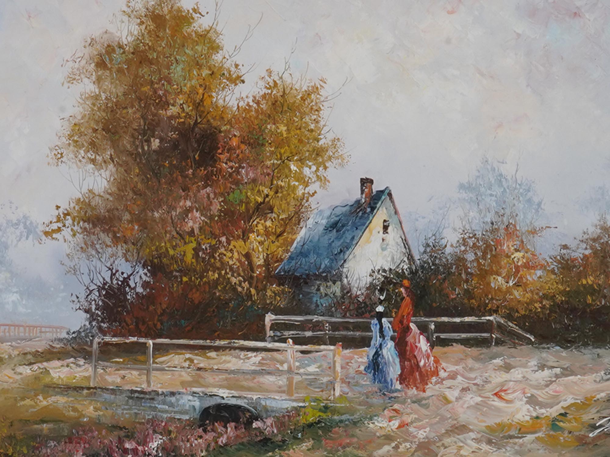 FRENCH LANDSCAPE PAINTING BY MARIE CHARLOT PIC-1